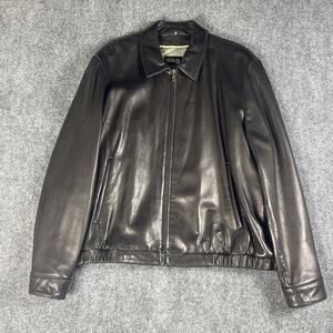 Vintage Couture by J Park Men's Lambskin Leather Jacket Size XL Black Full Zip